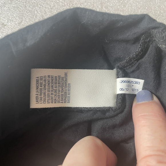 Perry Ellis Shirt Mens Medium Black Brown Diagonal Stripe 100% Silk Short Sleeve - Picture 7 of 8